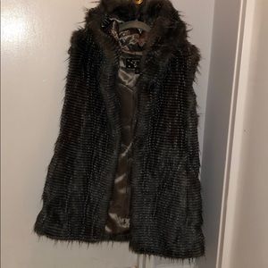 Kristen Blake faux fur vest